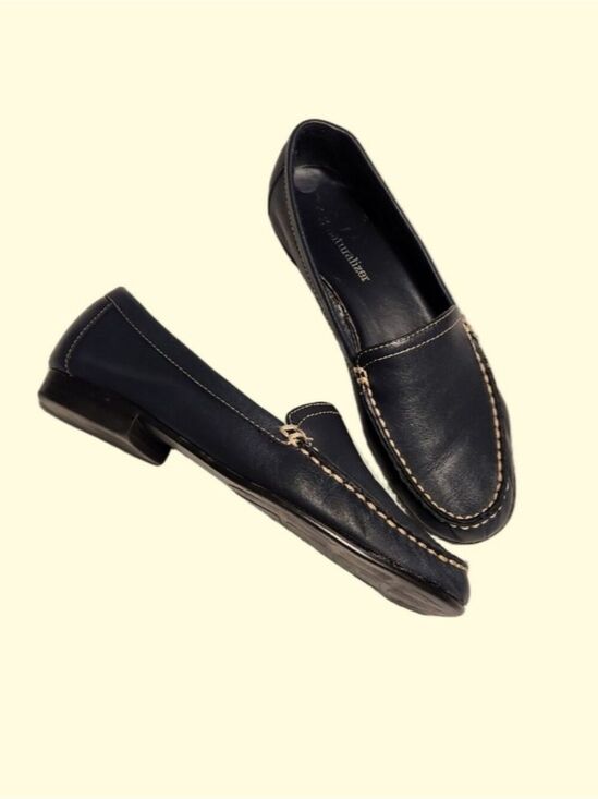 Naturalizer Shoes - Naturalizer Simba Comfort Leather Slip-On Moccasin Loafer Flat Shoe Navy 6 M
